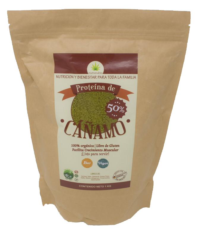 Proteína 50% de cáñamo en polvo KG